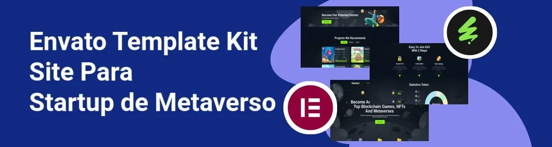 Wordpress completo template kit site para startup de metaverso E2MLT64