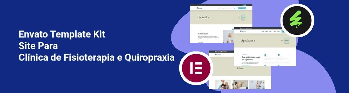 Wordpress completo template kit site para clinica de fisioterapia e quiropraxia 2SPSMVX