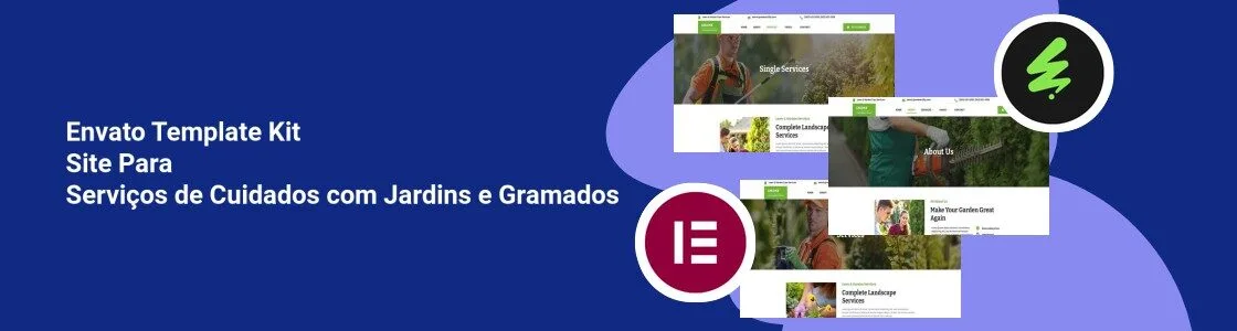 Wordpress completo template kit site para servicos de cuidados com jardins e gramados 4PRZSR4