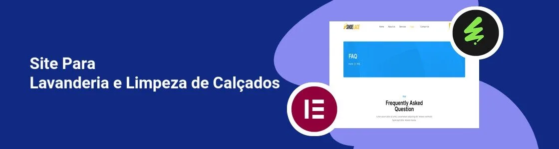 Wordpress completo lavanderia e limpeza de calcados FALEJUA