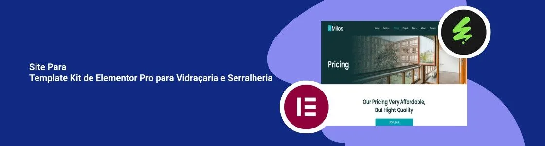 Wordpress completo template kit de elementor pro para vidracaria e serralheria 9FFRMJ9