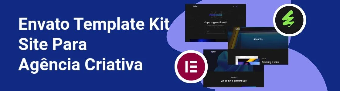 Wordpress completo template kit site para agencia criativa URER5PN