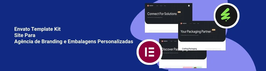 Wordpress completo template kit site para agencia de branding e embalagens personalizadas L63MXRY