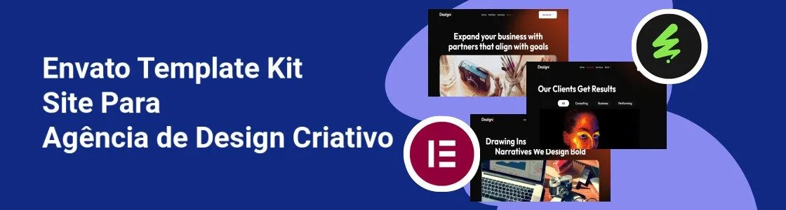 Wordpress completo template kit site para agencia de design criativo ZJ8RCTS