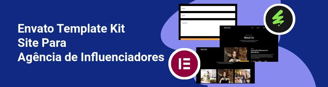 Wordpress completo template kit site para agencia de influenciadores UCM64WN
