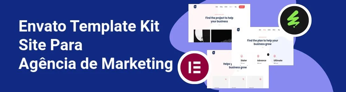 Wordpress completo template kit site para agencia de marketing WGQSREP