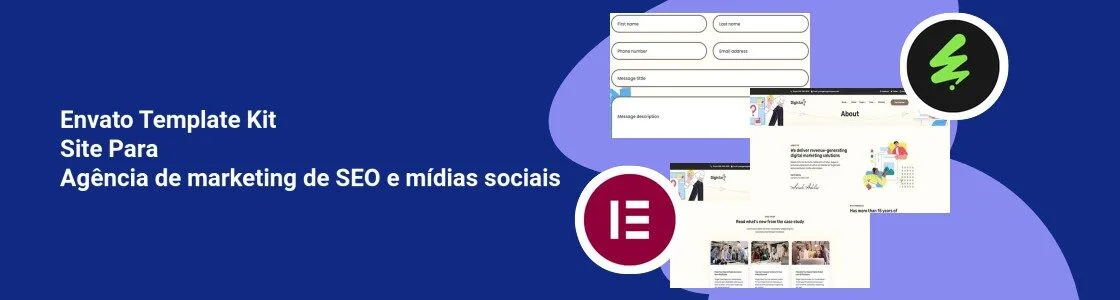 Wordpress completo template kit site para agencia de marketing de seo e midias sociais C23GBT6