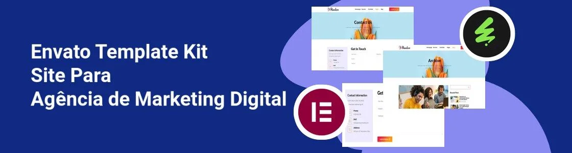Wordpress completo template kit site para agencia de marketing digital GYB7GC9