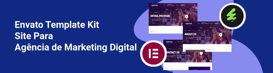 Wordpress completo template kit site para agencia de marketing digital QCY83GT