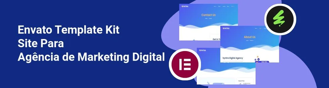 Wordpress completo template kit site para agencia de marketing digital WJF37BQ