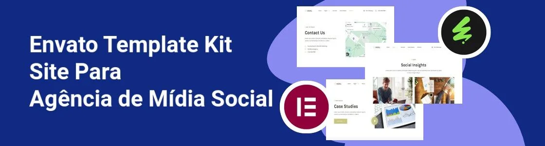 Wordpress completo template kit site para agencia de midia social TBLFEZK