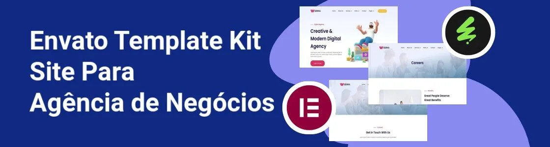 Wordpress completo template kit site para agencia de negocios KRGETMQ
