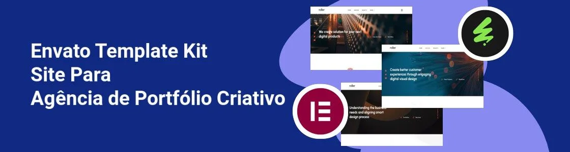 Wordpress completo template kit site para agencia de portfolio criativo 9GM2GBW