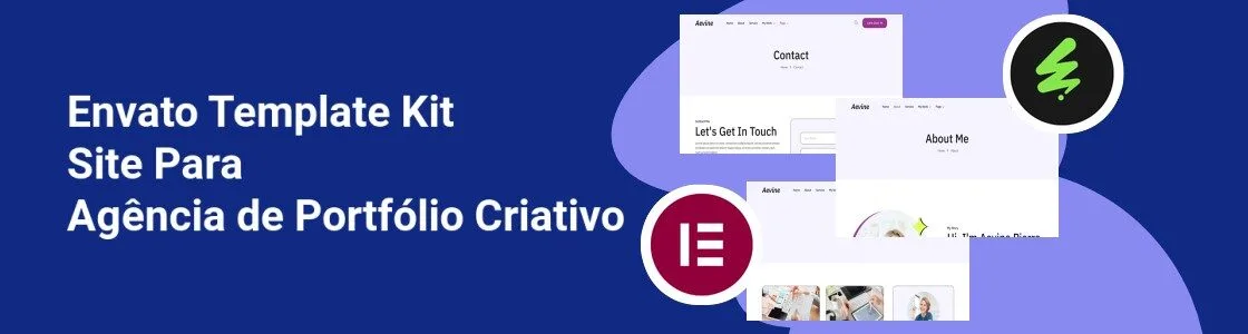 Wordpress completo template kit site para agencia de portfolio criativo ATPZV22