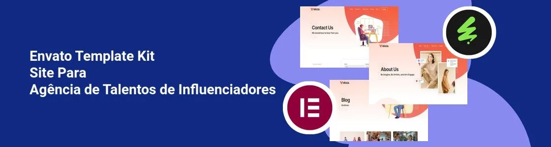 Wordpress completo template kit site para agencia de talentos de influenciadores KTSA3FS