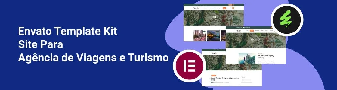 Wordpress completo template kit site para agencia de viagens e turismo GSH5985