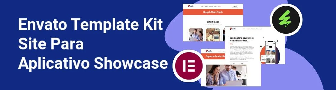 Wordpress completo template kit site para aplicativo showcase X7DP2LV