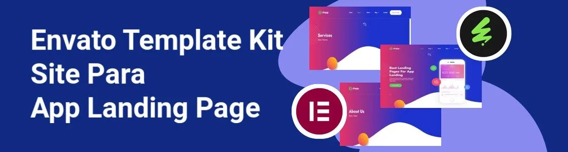 Wordpress completo template kit site para app landing page 24Z8DJ9