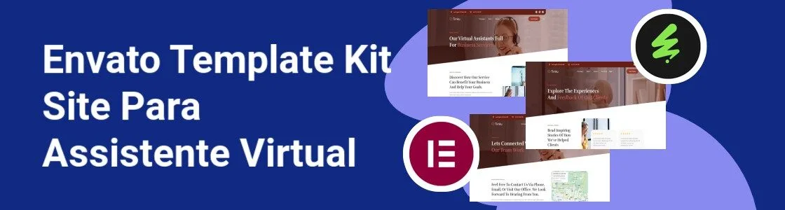 Wordpress completo template kit site para assistente virtual VWWUHBS