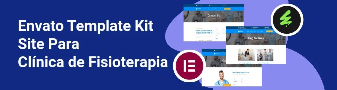 Wordpress completo template kit site para clinica de fisioterapia EHF35Q5