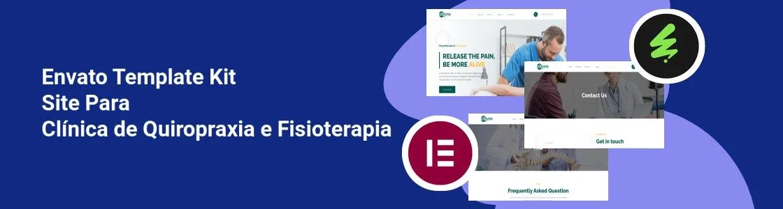 Wordpress completo template kit site para clinica de quiropraxia e fisioterapia C836XAF