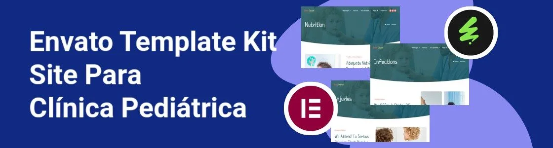 Wordpress completo template kit site para clinica pediatrica R359XGJ