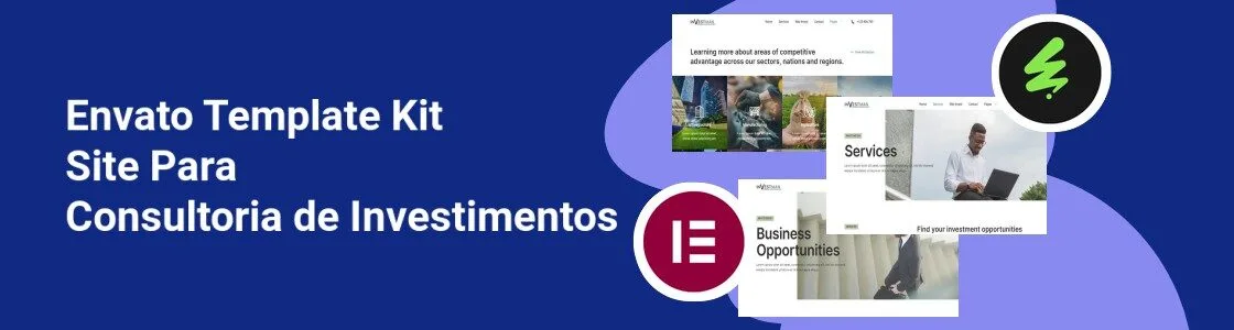 Wordpress completo template kit site para consultoria de investimentos RBYEP43