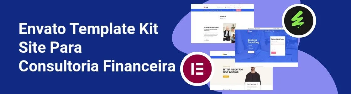 Wordpress completo template kit site para consultoria financeira HRA49NM 1