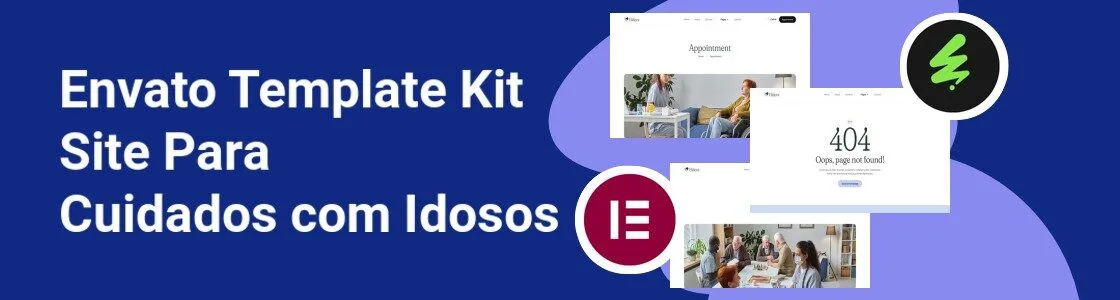 Wordpress completo template kit site para cuidados com idosos KU85T2D