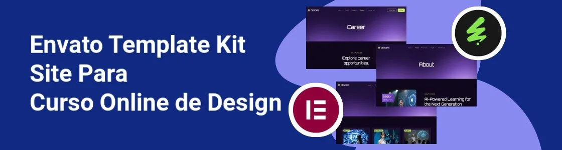 Wordpress completo template kit site para curso online de design DJZ3TSS