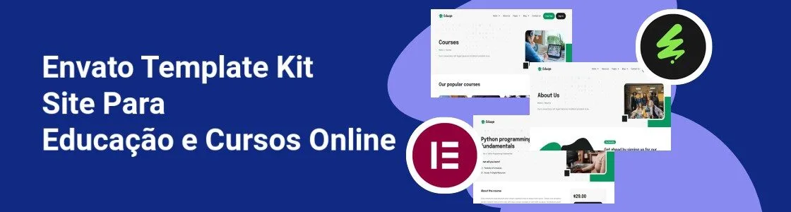 Wordpress completo template kit site para educacao e cursos online CHQS5JZ