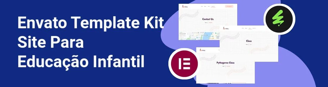 Wordpress completo template kit site para educacao infantil BDURL8E