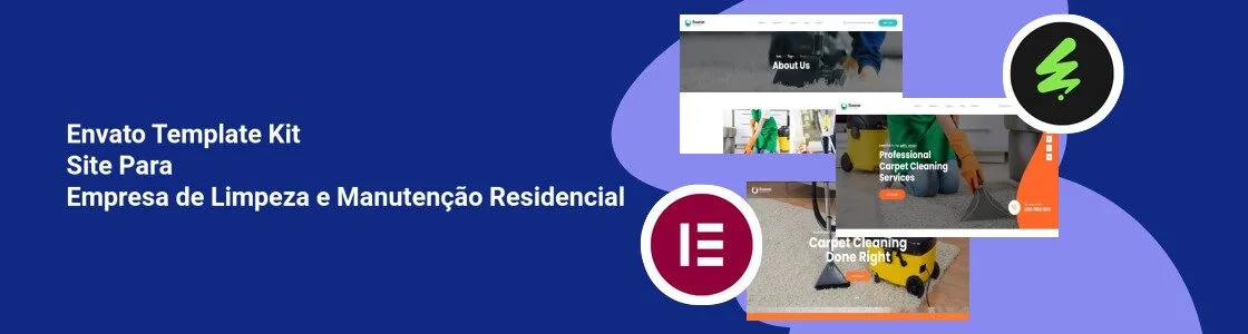Wordpress completo template kit site para empresa de limpeza e manutencao residencial QFND7ZN