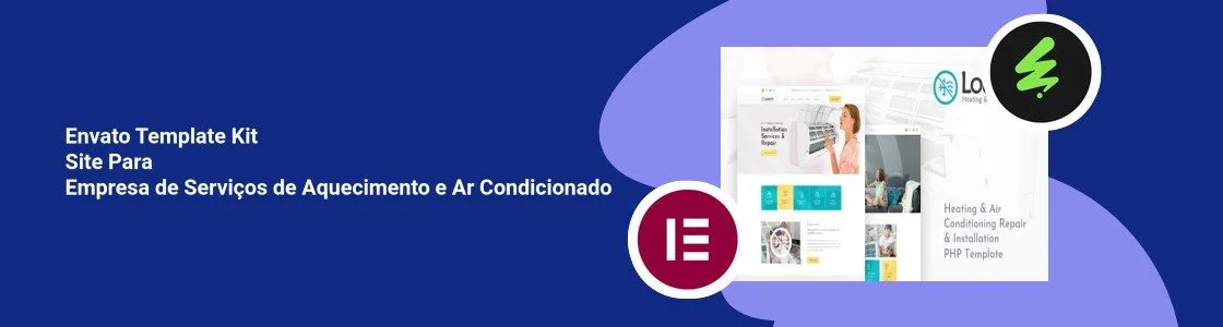 Wordpress completo template kit site para empresa de servicos de aquecimento e ar condicionado E2CSAQE