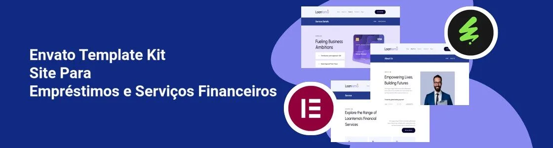 Wordpress completo template kit site para emprestimos e servicos financeiros WBTLQR4