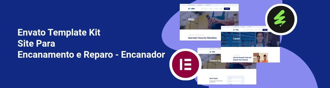 Wordpress completo template kit site para encanamento e reparo encanador BPKDV66