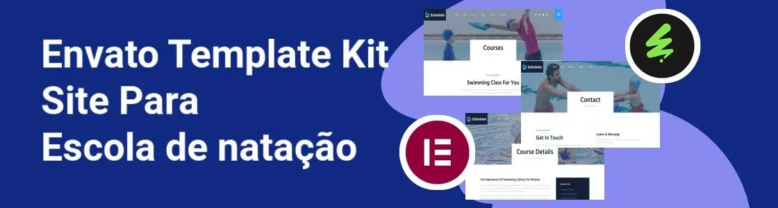 Wordpress completo template kit site para escola de natacao CXFPWBC