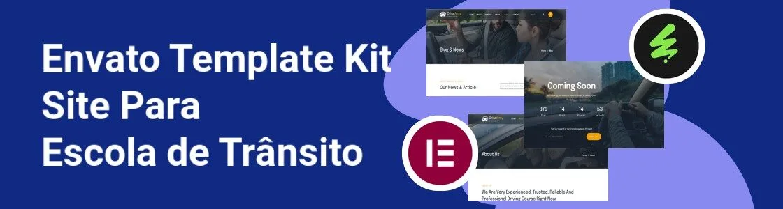 Wordpress completo template kit site para escola de transito WE3PJHM