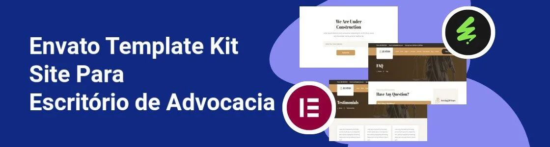 Wordpress completo template kit site para escritorio de advocacia S485EDK