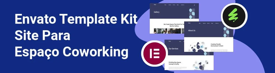 Wordpress completo template kit site para espaco coworking 96UD9RU