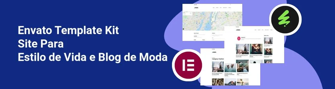 Wordpress completo template kit site para estilo de vida e blog de moda 54S6FNW