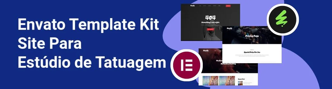 Wordpress completo template kit site para estudio de tatuagem NR44C7U