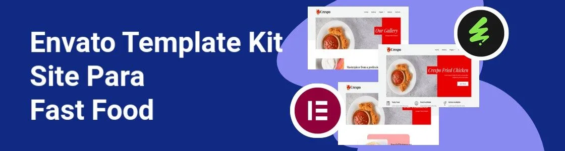 Wordpress completo template kit site para fast food LTCS64Y