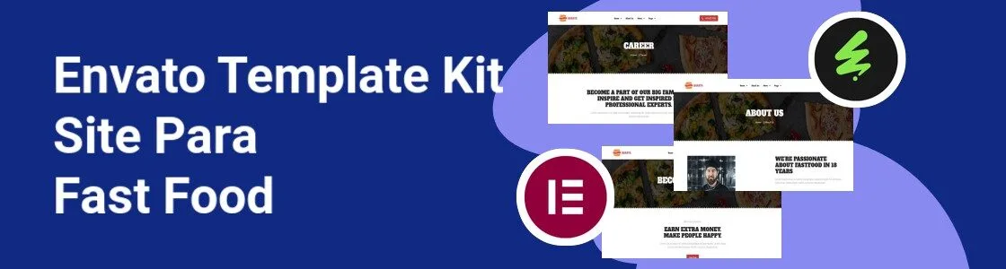 Wordpress completo template kit site para fast food NEVZHGD