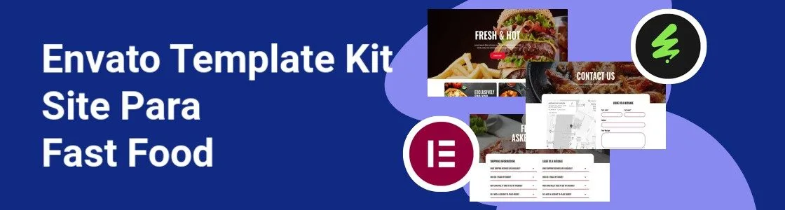 Wordpress completo template kit site para fast food TB8YSVA