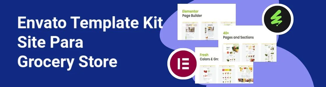 Wordpress completo template kit site para grocery store JMNKQ87