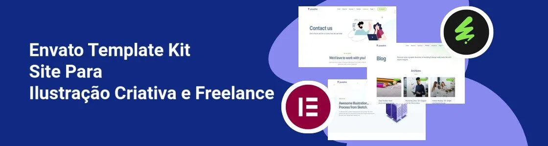 Wordpress completo template kit site para ilustracao criativa e freelance NQQKMK7