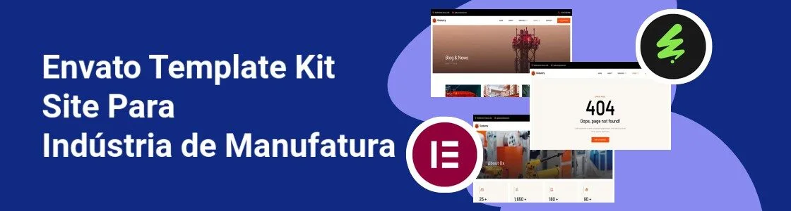 Wordpress completo template kit site para industria de manufatura EWDCJKE