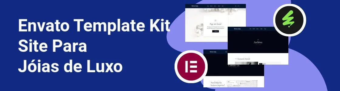 Wordpress completo template kit site para joias de luxo HFDE9HW