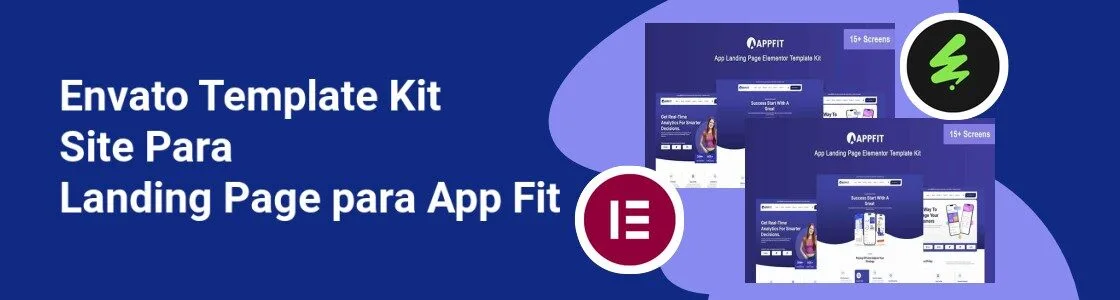 Wordpress completo template kit site para landing page para app fit 2XUV9D6